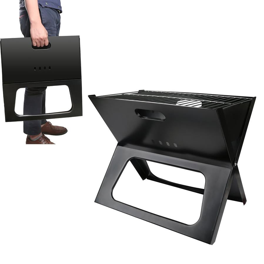 JMT-894922 Portable Foldable Charcoal BBQ Grill for Camping and Outdoor Use