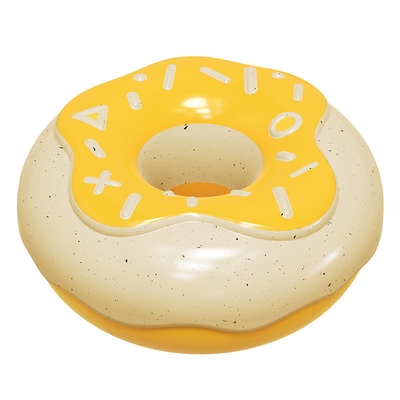JMT-895178 Molar Teeth Cleaning Donut Dog Toy in Pink, Yellow, and Chocolate - Durable TPR Material