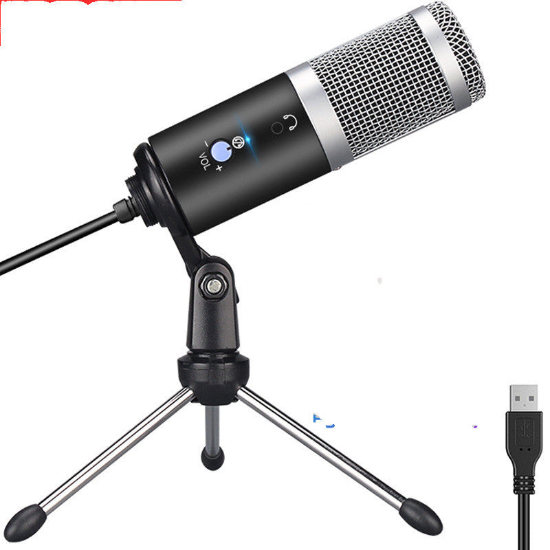 JMT-895370 Condenser Microphone for Podcast Recording and Live Streaming with Heart-Shaped Pickup Pattern, Wireless and Desktop Compatible