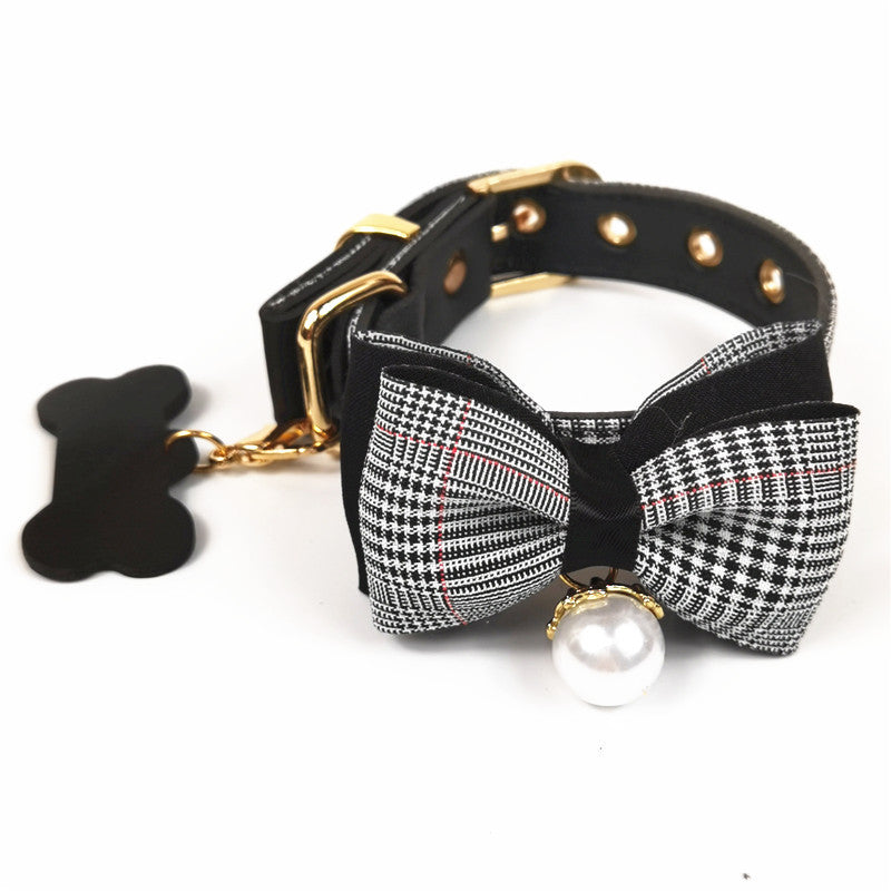 JMT-895370 Leather Teddy Dog Breast Strap Collar in Dark Khaki, Pink, and Black - Adjustable Size Options Available