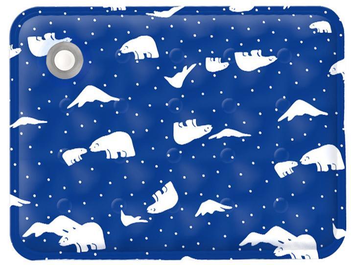 JMT-895498 Pet Cooling Pad - Ice Bear Shape, Washable Portable Mat for Cats and Dogs, Lightweight and Non-Slip, Ideal for Hot Weather