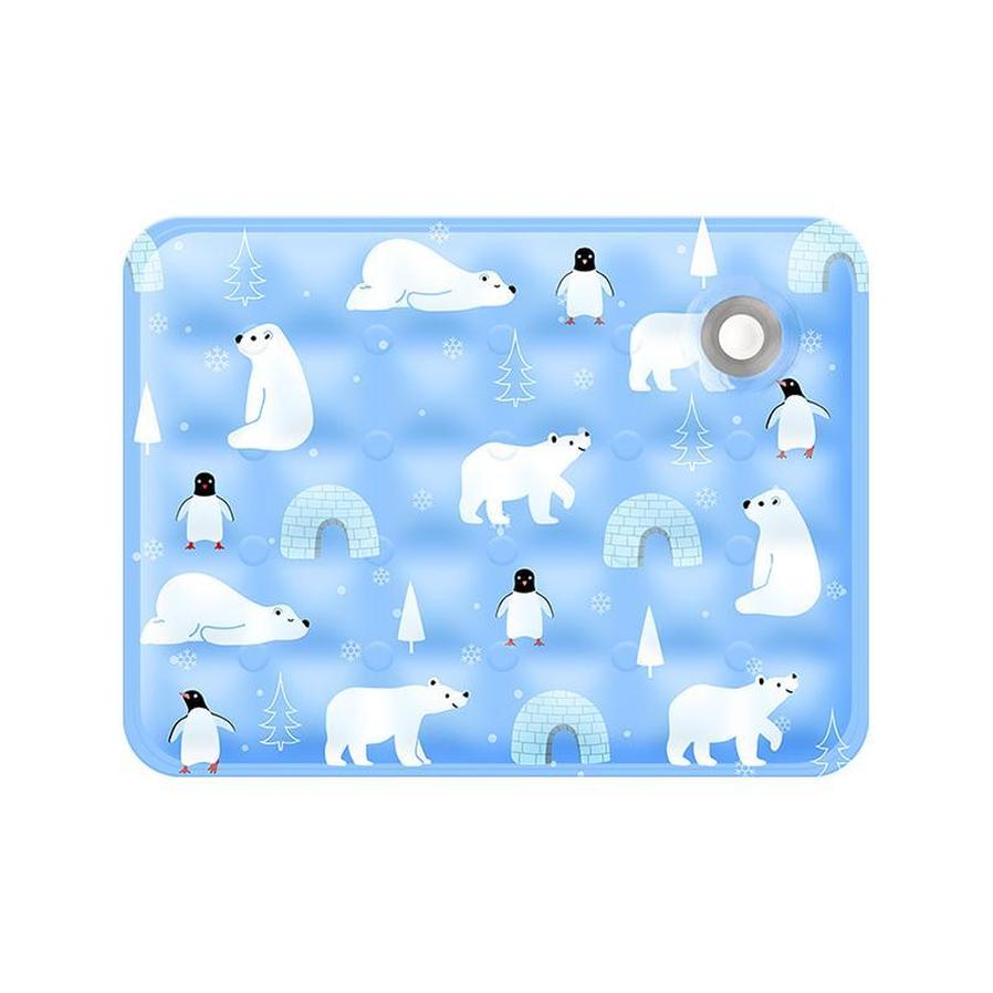 JMT-895498 Pet Cooling Pad - Ice Bear Shape, Washable Portable Mat for Cats and Dogs, Lightweight and Non-Slip, Ideal for Hot Weather
