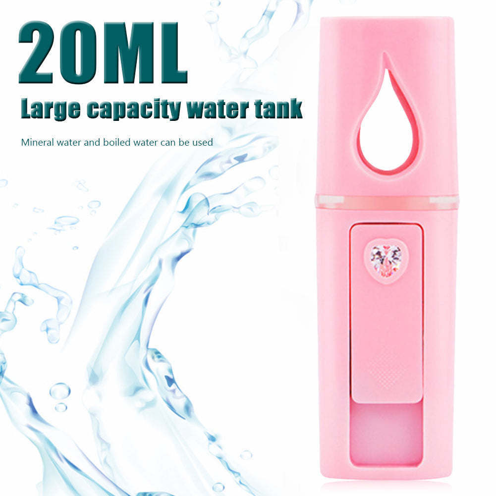 JMT-895690 USB Rechargeable Cold Mist Humidifier with Water Replenishment Meter and Mirror Finish