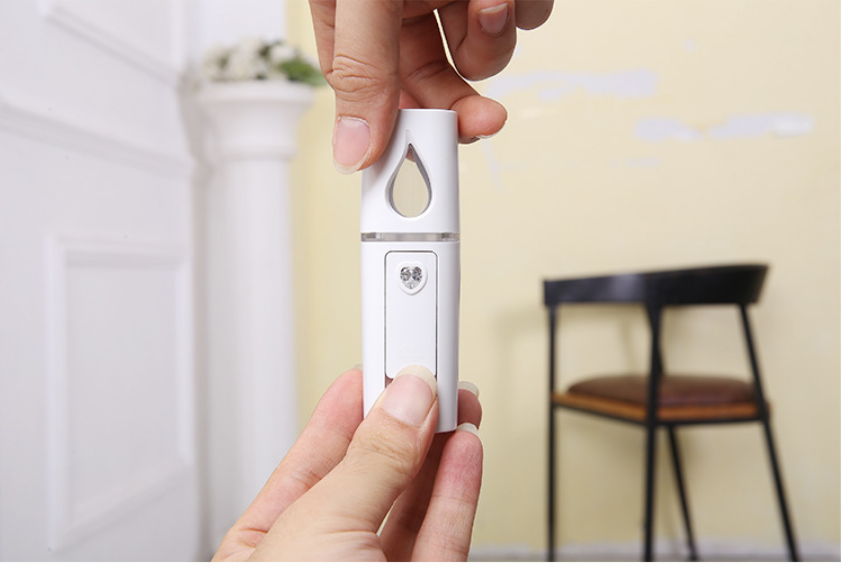 JMT-895690 USB Rechargeable Cold Mist Humidifier with Water Replenishment Meter and Mirror Finish