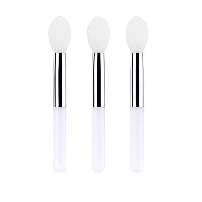 JMT-896458 Mini Silicone Lip Brush Set - 3 Portable Brushes for Lip Mask, Lipstick, and Lip Gloss Application