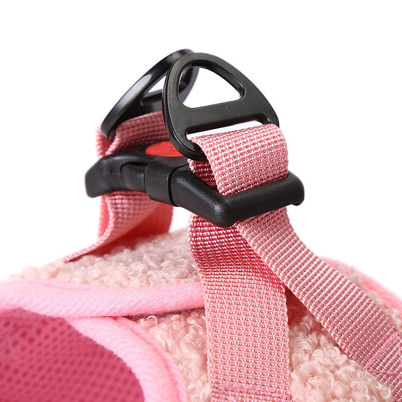 JMT-896522 Adjustable Terylene Pet Chest Strap - Available in Pink, Gray, and Blue-Black
