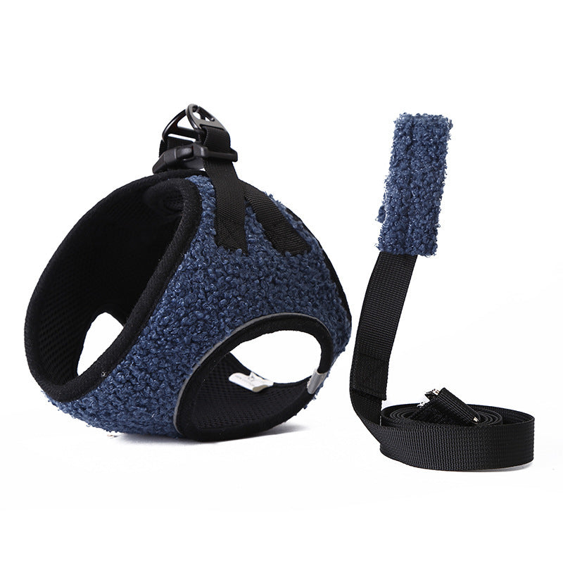 JMT-896522 Adjustable Terylene Pet Chest Strap - Available in Pink, Gray, and Blue-Black