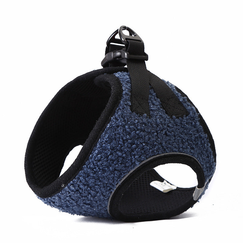 JMT-896522 Adjustable Terylene Pet Chest Strap - Available in Pink, Gray, and Blue-Black