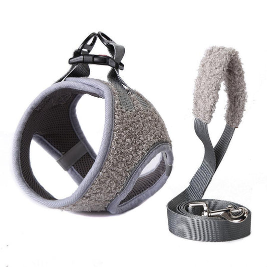 JMT-896522 Adjustable Terylene Pet Chest Strap - Available in Pink, Gray, and Blue-Black