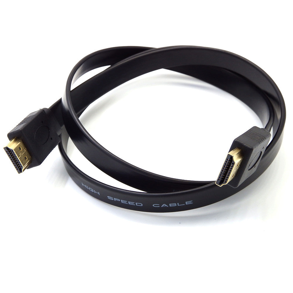 JMT-896522 Flat HDMI Cable Male to Male for Audio Video Connection - Available in 30CM Length