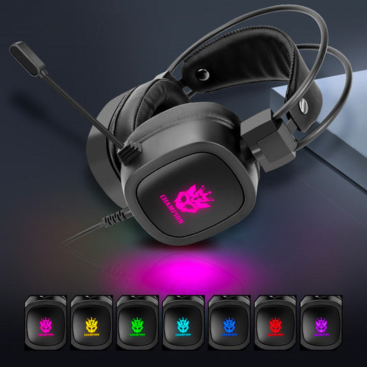 JMT-896522 Wired Gaming Headset with Microphone, Noise-Canceling, 3.5mm Plug, 50mm Speakers, Comfortable Ear Cushions