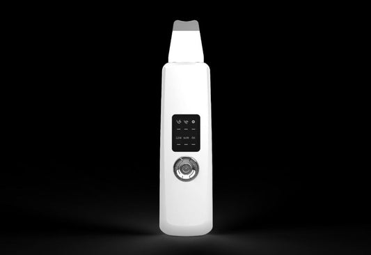 JMT-896586 Ultrasound Skin Beauty Device - Shovel Skin Machine in White and Pink, Dual Language Support