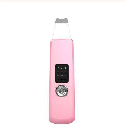 JMT-896586 Ultrasound Skin Beauty Device - Shovel Skin Machine in White and Pink, Dual Language Support