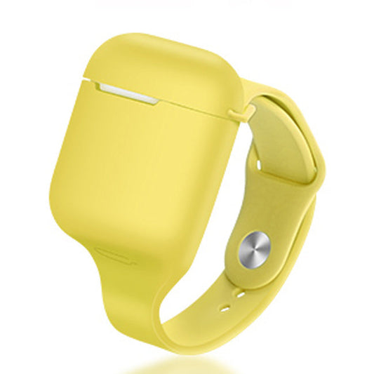 JMT-896842 Wristband Earphone Cover for Apple AirPods 1/2 - Durable Food-Grade Silicone, Multiple Colors Available