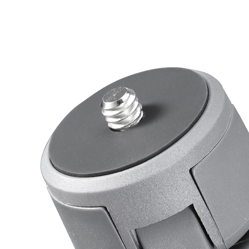 JMT-897034 Compact Tripod for Mobile Phones and Cameras - Aluminum Alloy, Gray, 123mm x 35mm x 35mm