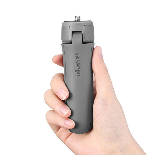JMT-897034 Compact Tripod for Mobile Phones and Cameras - Aluminum Alloy, Gray, 123mm x 35mm x 35mm