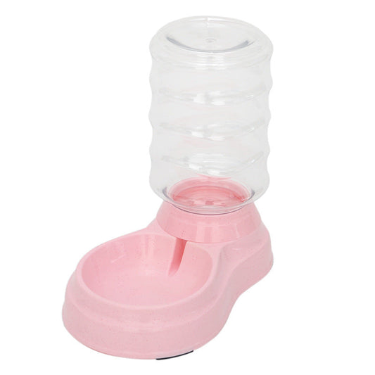 JMT-897354 3.8L Pet Water Dispenser with Food Bowl for Cats and Dogs - Durable PP Material, Universal Design