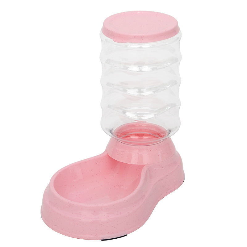 JMT-897354 3.8L Pet Water Dispenser with Food Bowl for Cats and Dogs - Durable PP Material, Universal Design