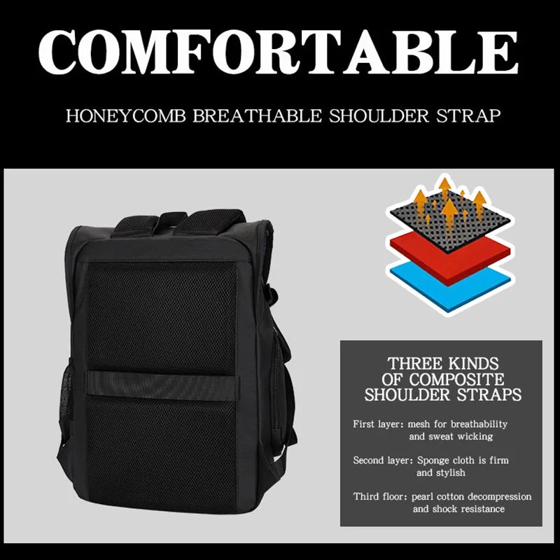 JMT-897354 Durable 17-Inch Waterproof Laptop Backpack with Large Capacity and Stylish Design for Men