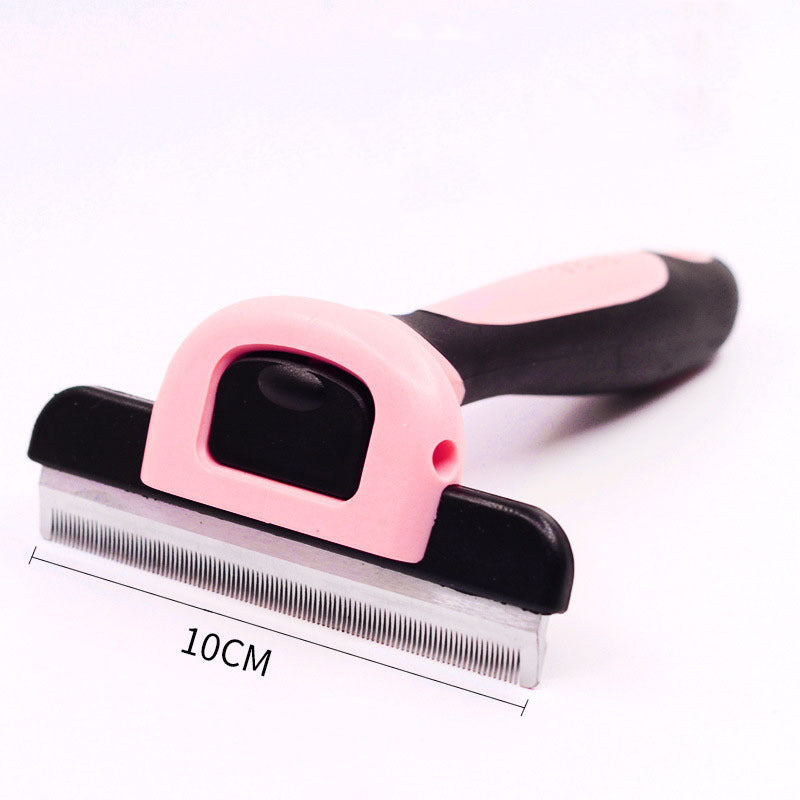 JMT-897418 Steel Needle Round Head Massage Comb for Pet Grooming with Anti-Slip Handle