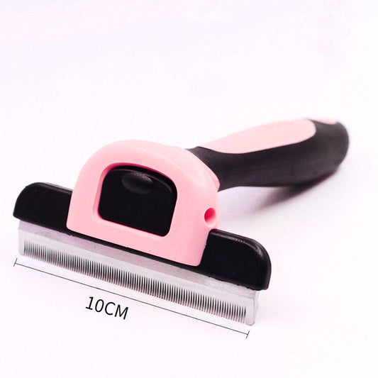 JMT-897418 Steel Needle Round Head Massage Comb for Pet Grooming with Anti-Slip Handle