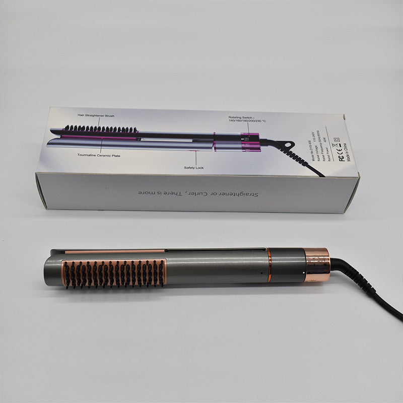 JMT-897482 Tourmaline Ceramic Dual-Use Curling Iron and Hair Straightener with 10 Temperature Settings