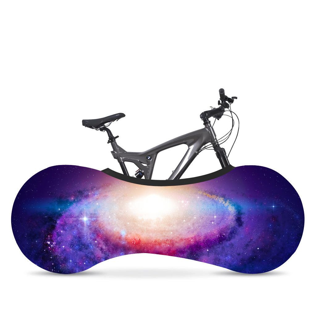 JMT-897866 Starry Sky Bicycle Dust Cover and Wheel Protector - Elastic Fit for Outdoor Use