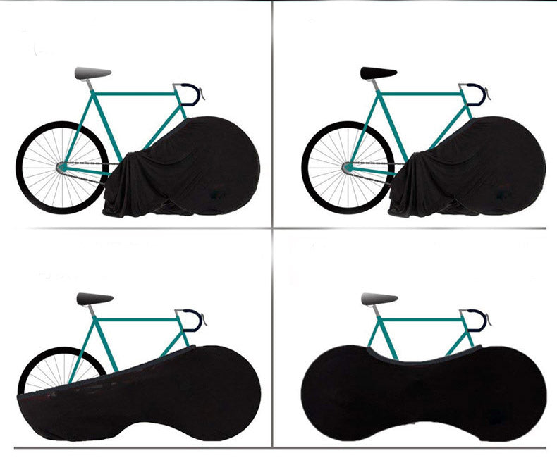 JMT-897866 Starry Sky Bicycle Dust Cover and Wheel Protector - Elastic Fit for Outdoor Use