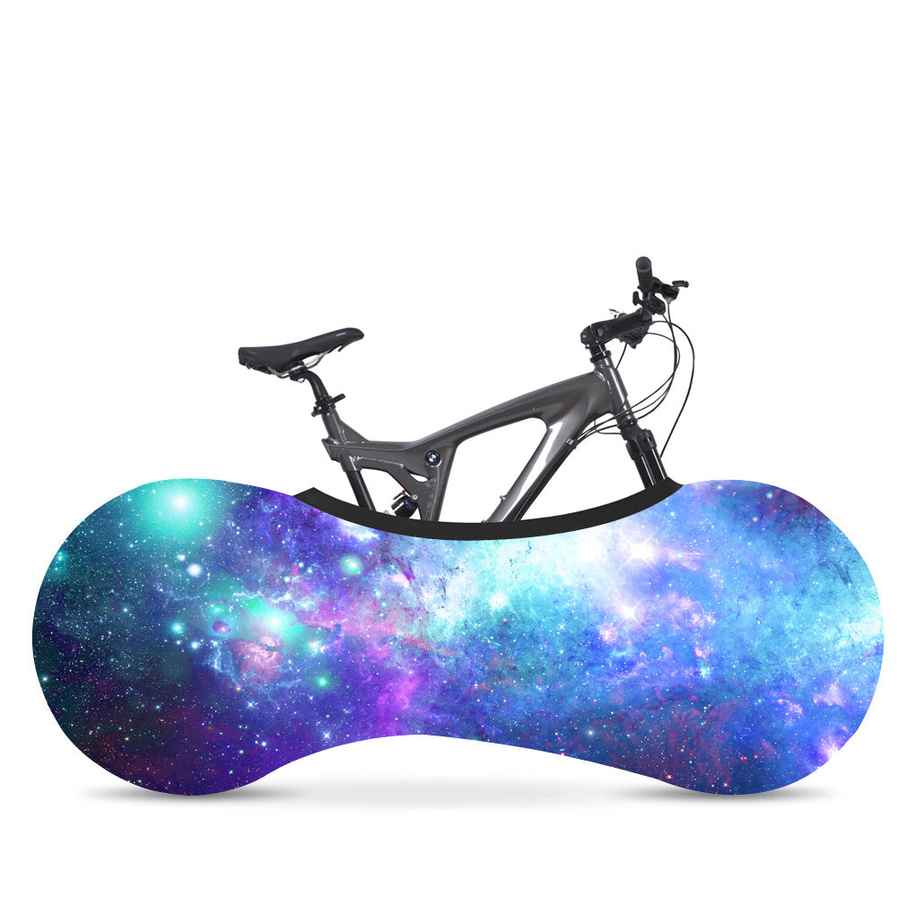 JMT-897866 Starry Sky Bicycle Dust Cover and Wheel Protector - Elastic Fit for Outdoor Use