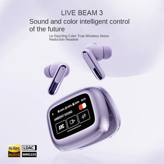 JMT-898506 TWS In-Ear Headset with Smart Touch Screen, Bluetooth Connectivity, LED Battery Indicator