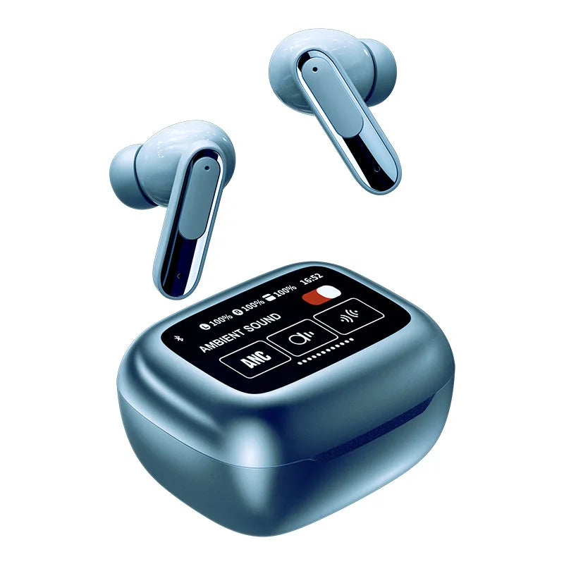 JMT-898506 TWS In-Ear Headset with Smart Touch Screen, Bluetooth Connectivity, LED Battery Indicator