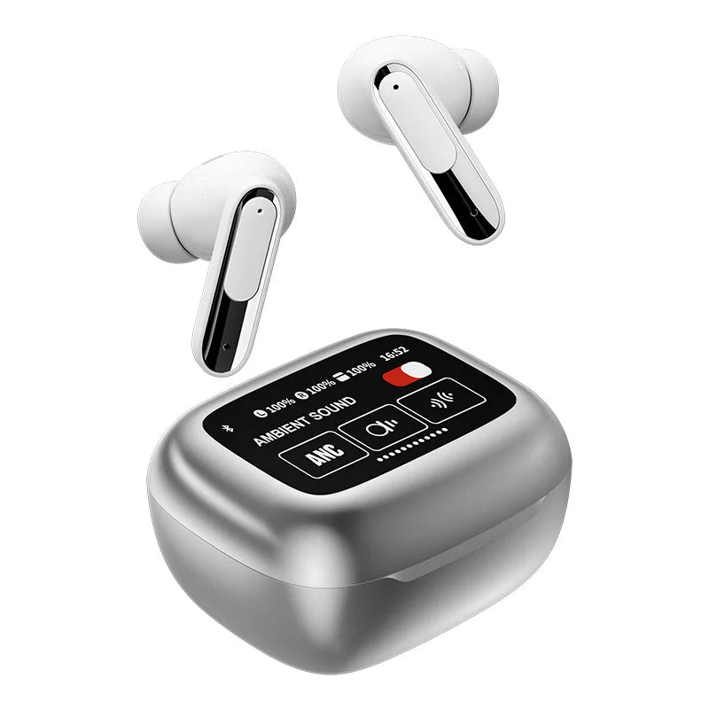 JMT-898506 TWS In-Ear Headset with Smart Touch Screen, Bluetooth Connectivity, LED Battery Indicator