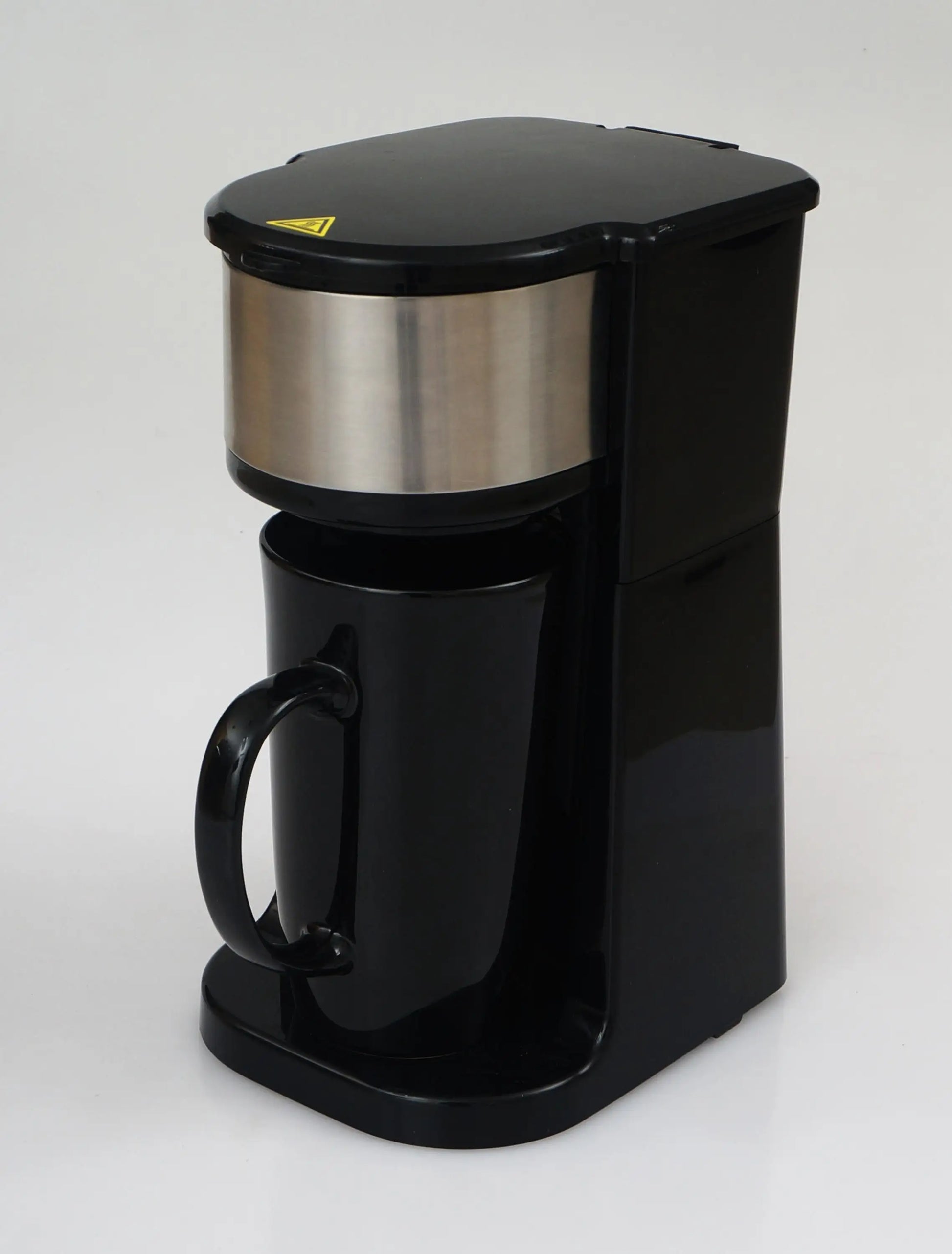 JMT-898762 Personal Coffee Maker with 15 oz Stainless Steel Travel Mug for Home Brewing