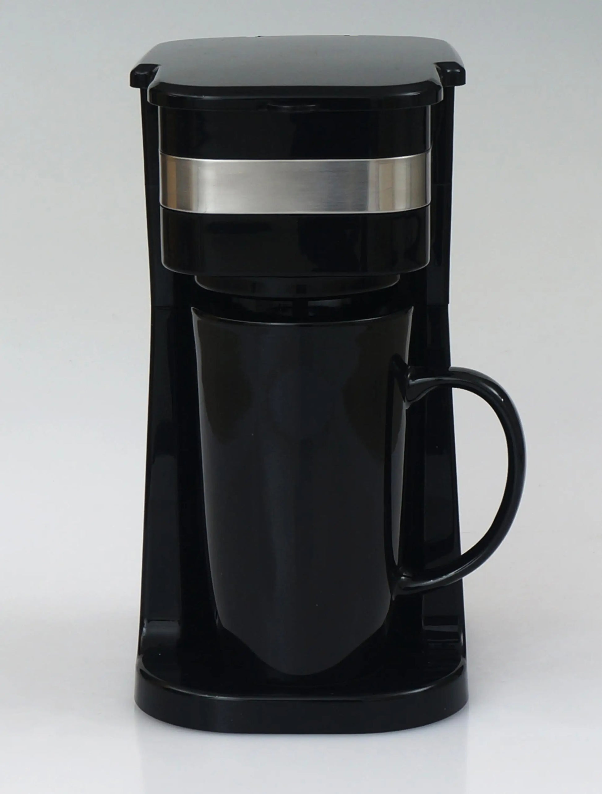 JMT-898762 Personal Coffee Maker with 15 oz Stainless Steel Travel Mug for Home Brewing