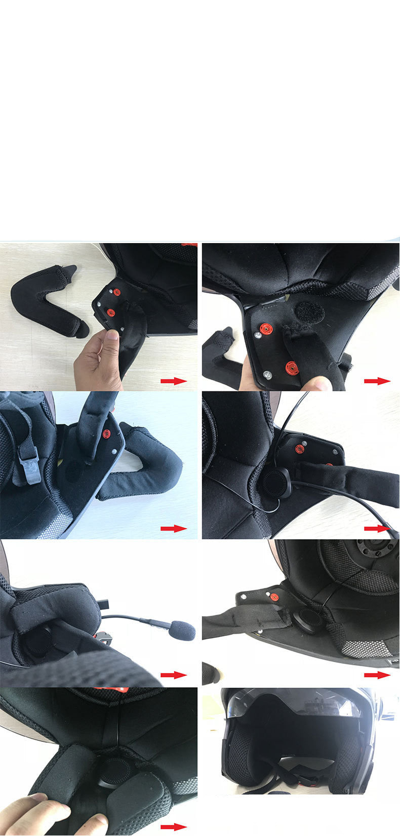 JMT-898826 Integrated Bluetooth Motorcycle Helmet with HD Call Function and Stereo Sound