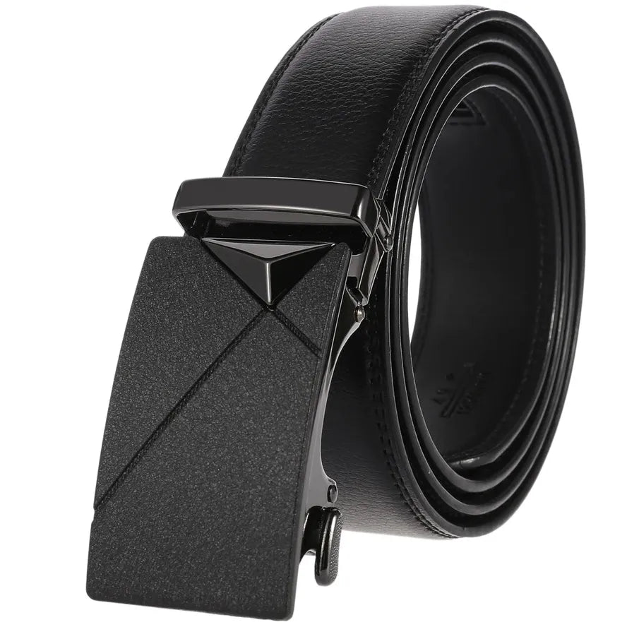 JMT-899082 Men's Automatic Buckle Leather Belt - Model LY36-7795-1