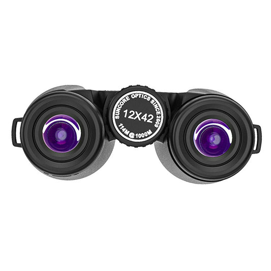 JMT-899338 12x42 High Power HD Black Binoculars for Outdoor Sports and Nature Viewing