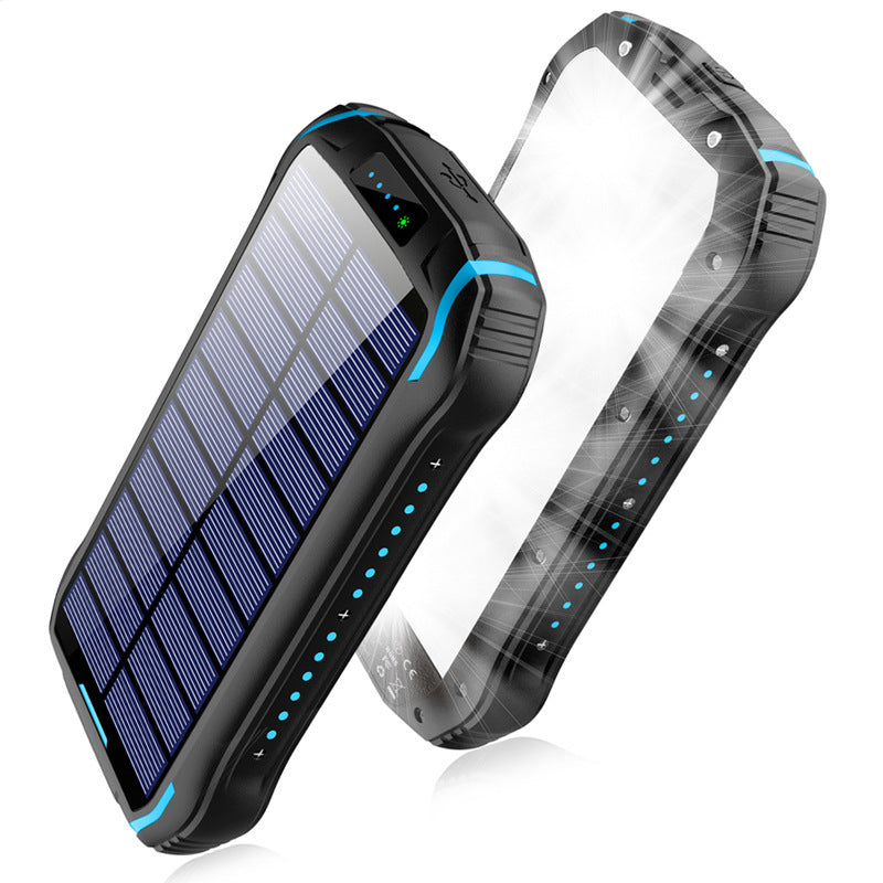 JMT-899658 26800mAh Waterproof Solar Power Bank with Emergency Camping Light, Dust-Proof and Fall-Proof Design