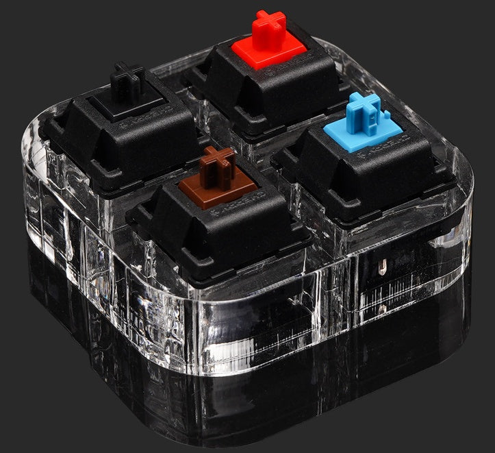 JMT-899658 Cherry Four-Axis Mechanical Keyboard Shaft Tester - USB Wired Connection, Non-Waterproof, ABS Material