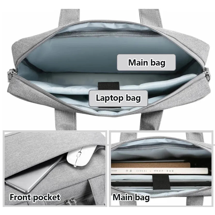 JMT-900042 Men's Unisex Polyester Shockproof Briefcase for Laptops and Computers