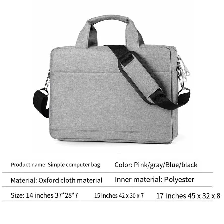 JMT-900042 Men's Unisex Polyester Shockproof Briefcase for Laptops and Computers