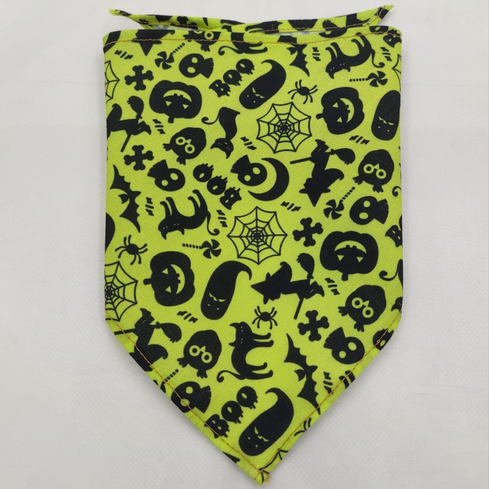 JMT-900106 Triangular Tie-Dye Polyester Pet Drool Towel Scarf