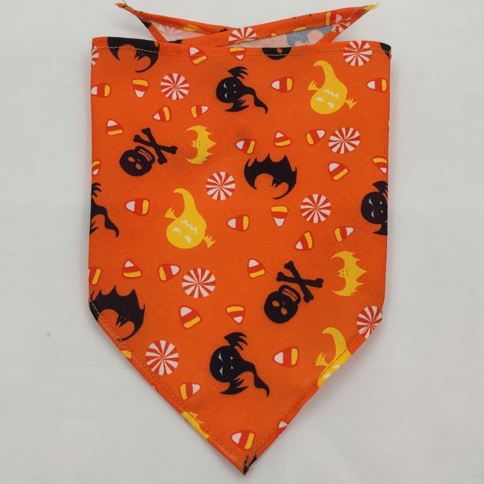 JMT-900106 Triangular Tie-Dye Polyester Pet Drool Towel Scarf