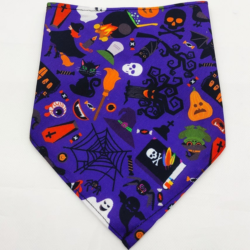 JMT-900106 Triangular Tie-Dye Polyester Pet Drool Towel Scarf