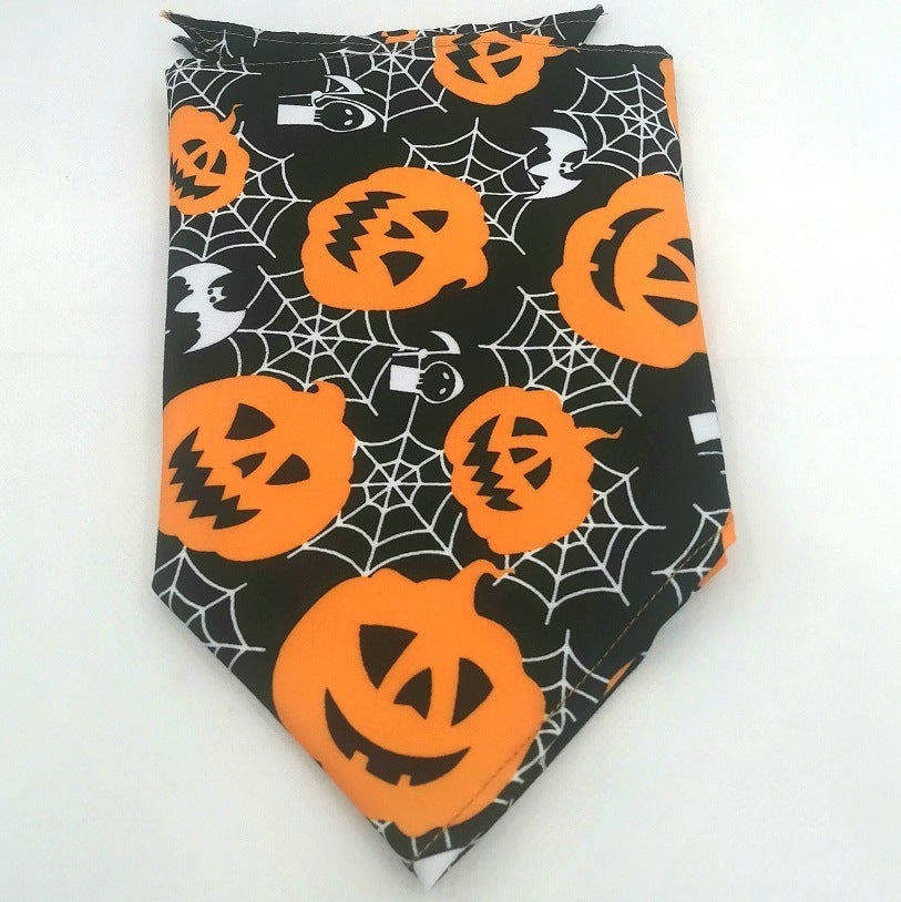 JMT-900106 Triangular Tie-Dye Polyester Pet Drool Towel Scarf