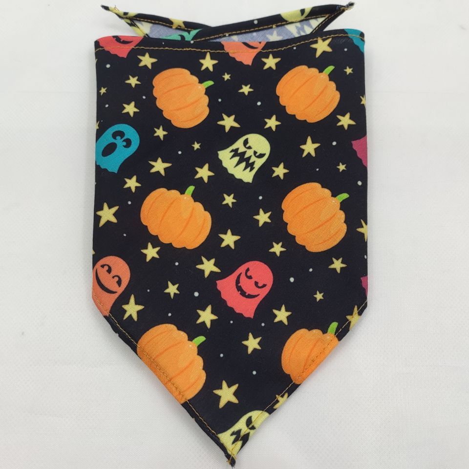 JMT-900106 Triangular Tie-Dye Polyester Pet Drool Towel Scarf