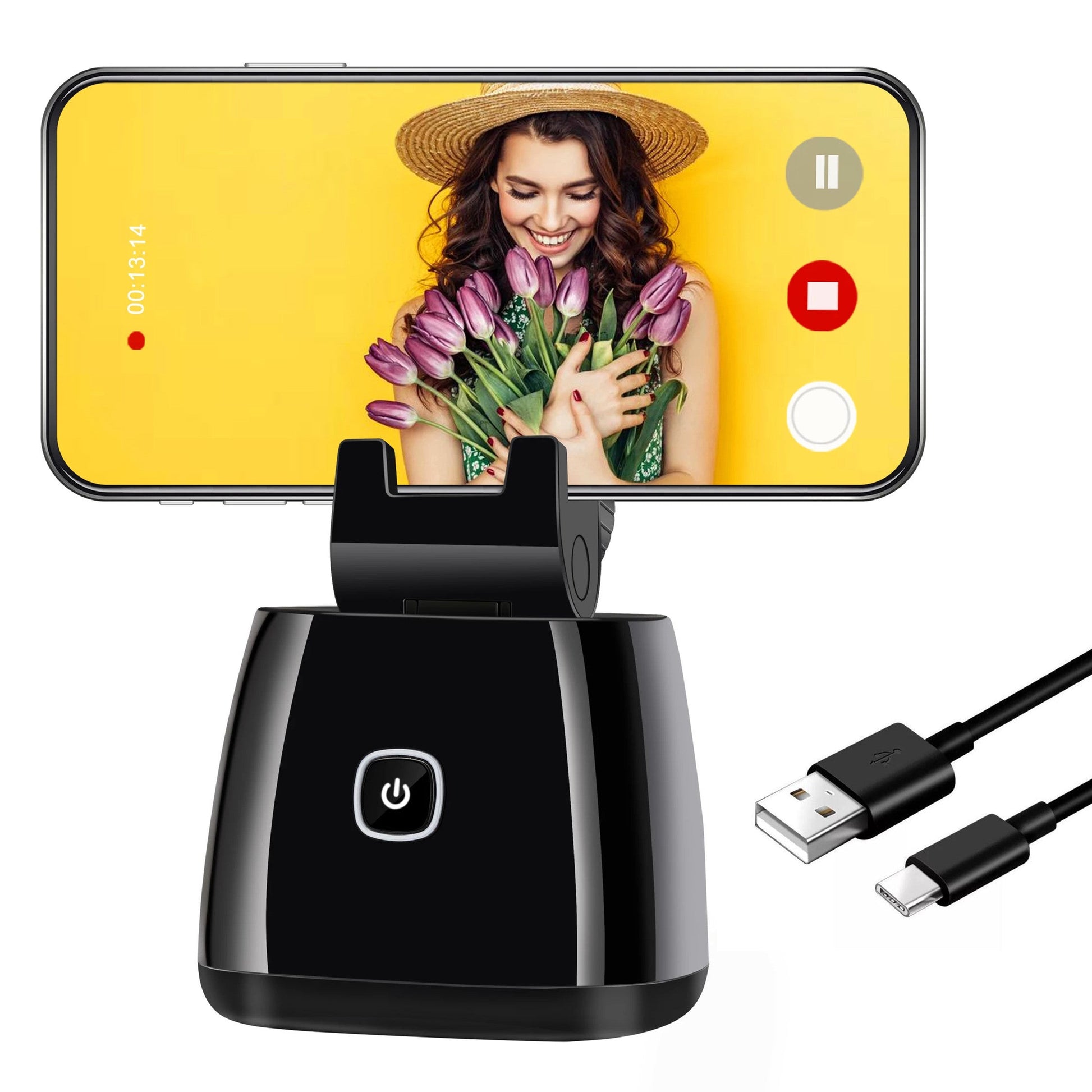 JMT-900490 360-Degree Automatic Face Tracking Camera for Live Streaming and Video Calls