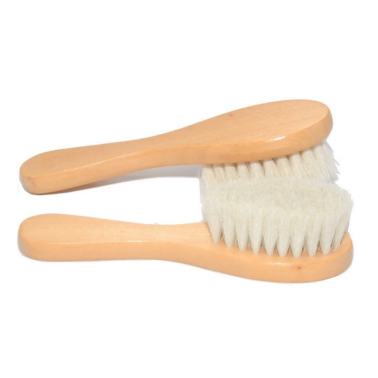JMT-900618 Baby Lotus Wood Comb and Bath Brush Set - Gentle Hair Care for Infants