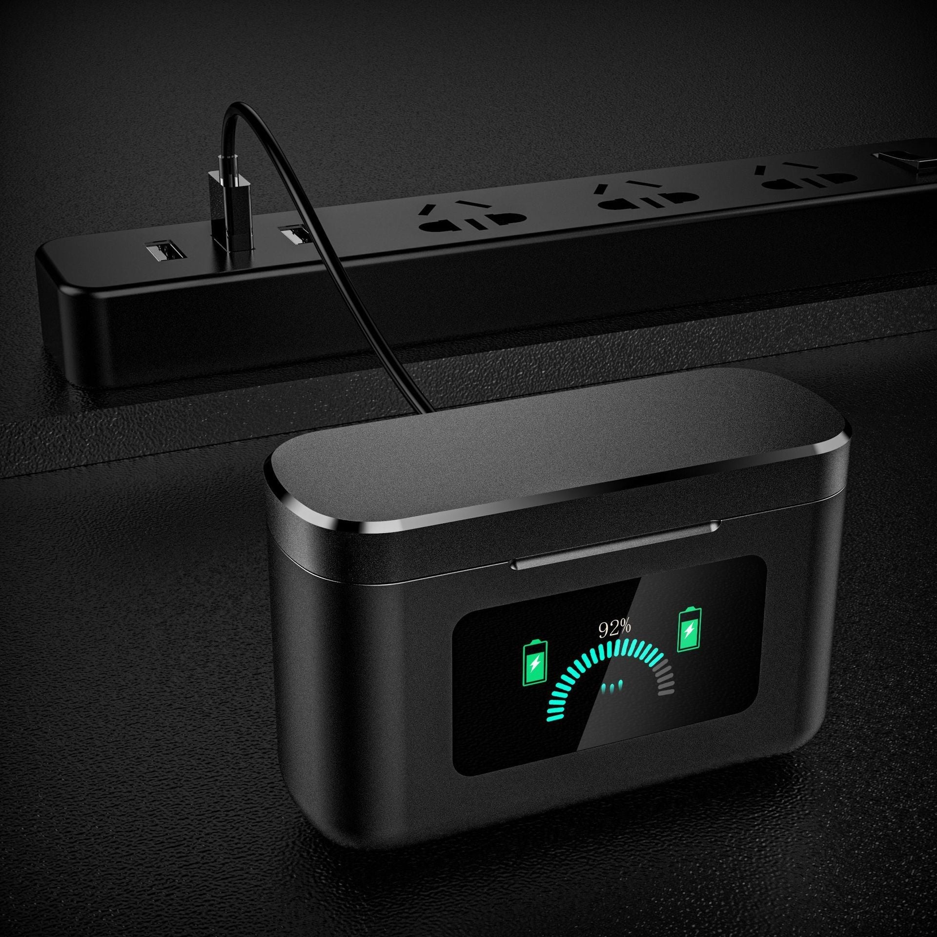 JMT-900618 Bluetooth V5.0 Multifunctional Digital Display Headset with 200H Standby Time and Hi-Fi Sound