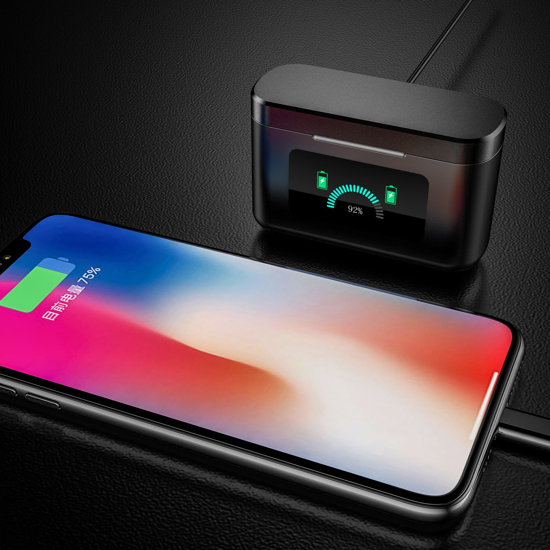 JMT-900618 Bluetooth V5.0 Multifunctional Digital Display Headset with 200H Standby Time and Hi-Fi Sound